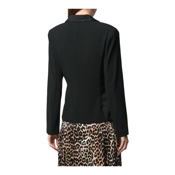 Flawed DVF Lana Satin-Crepe Faux-Wrap Top 14 - Picture 4 of 9
